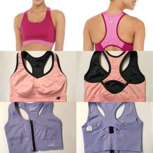 Bundle of Womens Size Small Sports Bras, New Balance, BCG, Tek Gear
